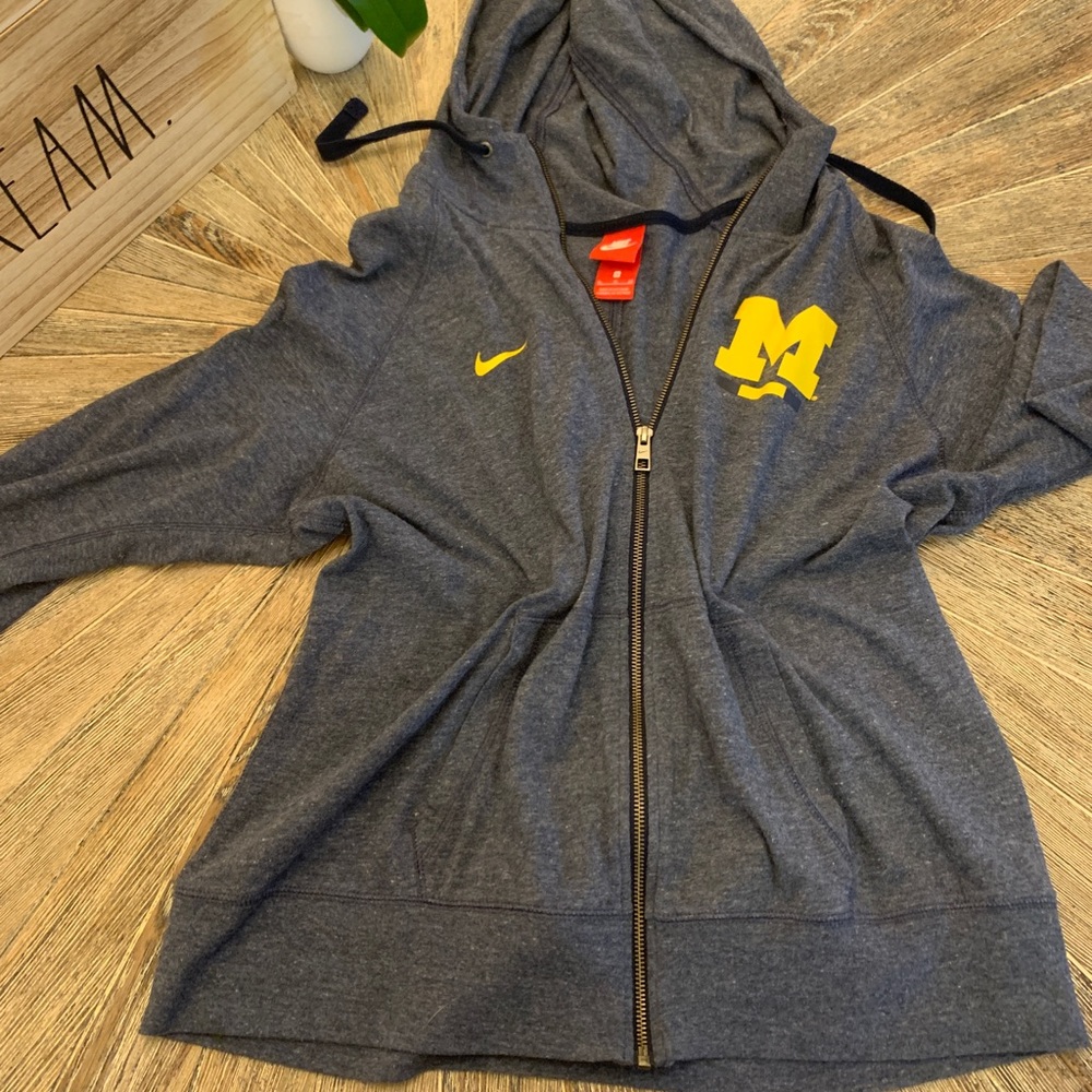 •Nike• Michigan zip up hoodie